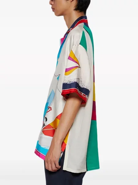 Svilena kratak košulja J. Logan Home bijela