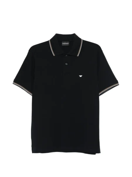 Polo Emporio Armani cu dungi albastru