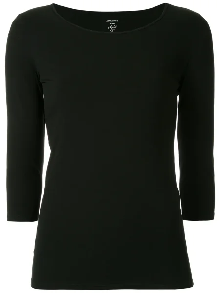 Tričko Marccain s tříčtvrtečními rukávy černé