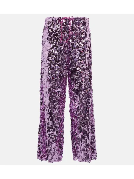 Spodnie Osã©ree z wysoką talią różowe