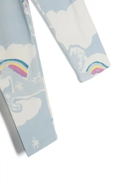 Legginsy dziecięce Stella Mccartney niebieskie