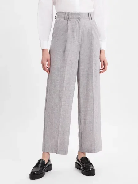 EDITED spodnie materiałowe Kobiety marmurkowy 34 szary