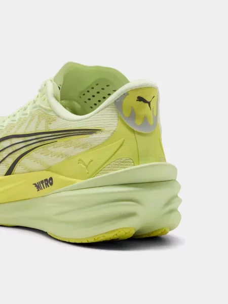 Кроссовки для бега Puma для бега зеленые