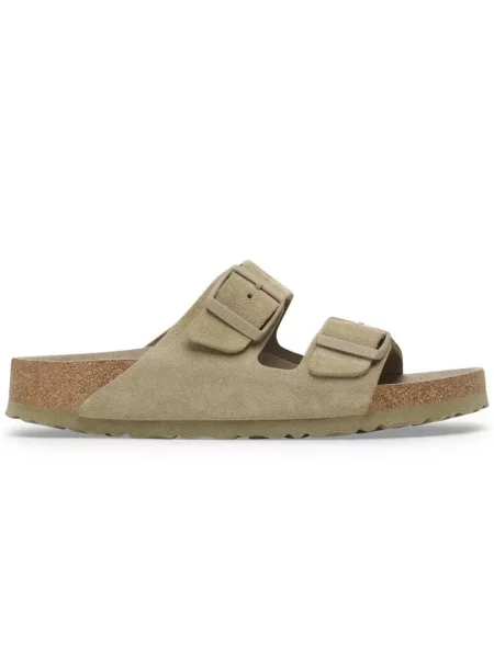 Trampki Birkenstock Arizona Soft Footbed Suede Leather Faded Khaki EUR 37 szare