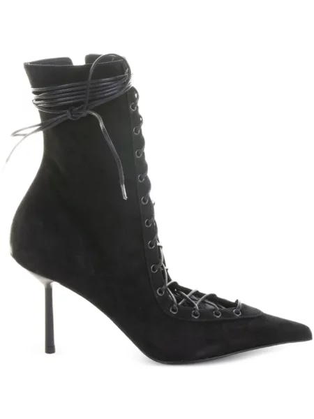 Botine Le Silla cu șireturi din dantelă negru
