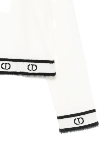 Sweter dziecięcy Twinset biały