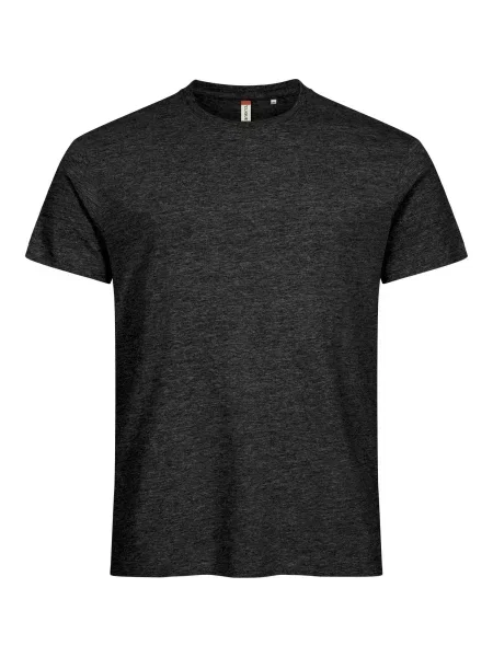 Clique Basic-T Koszulka dopasowany krój – Anthracite Melange szara