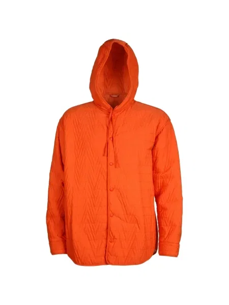 Geacă cu puf Valentino Garavani cu glugă portocaliu