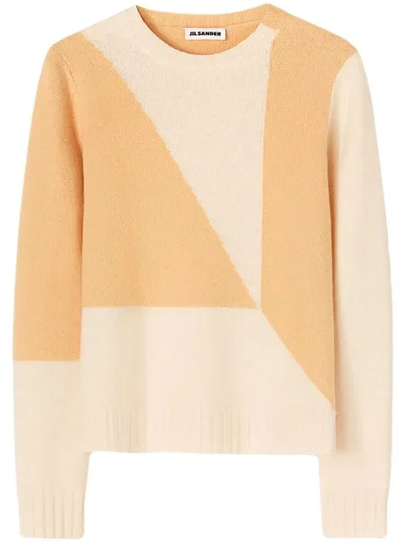 Pulover Jil Sander tricotate cu imagine portocaliu