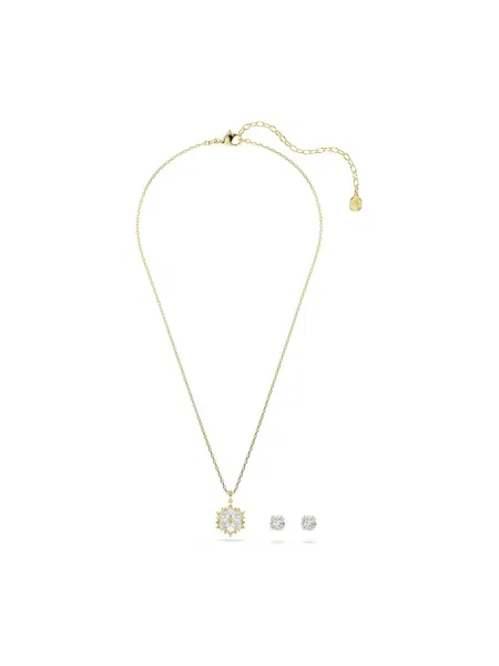 Swarovski naszyjnik i kolczyki pozłacane z cyrkonią MAGIC żółte