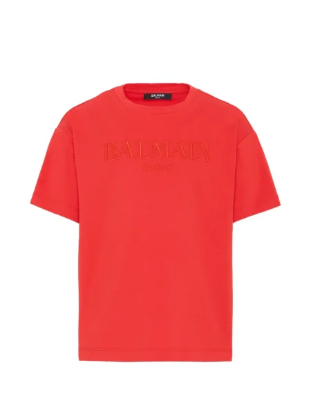 Koszulka dziecięca Balmain czerwona