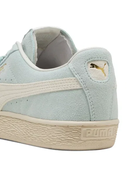 Sneakerși Puma Suede din piele de căprioară alb