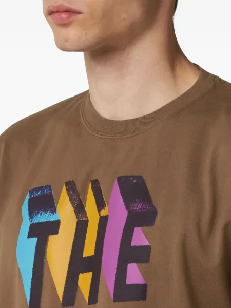 Tricou Undercover cu imagine maro