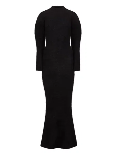 Lung rochie maxi Nina Ricci tricotate negru