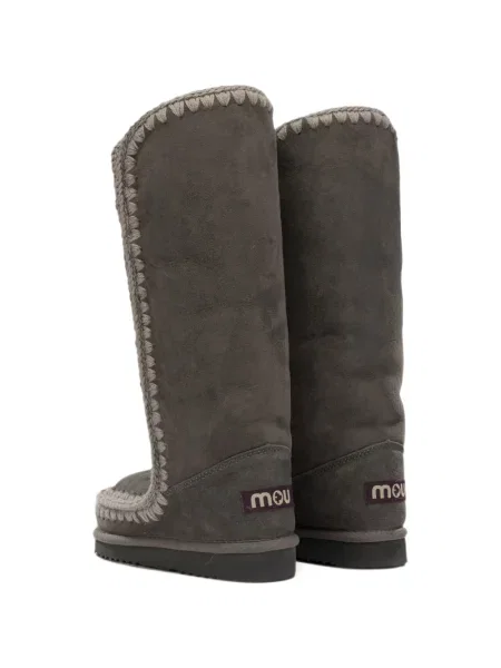 Botine Mou din piele de oaie gri