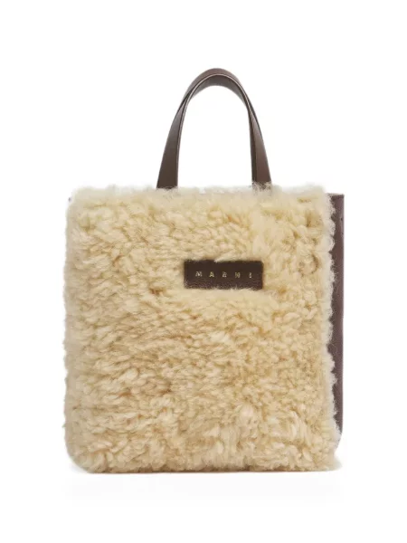 Geantă shopper Marni din piele