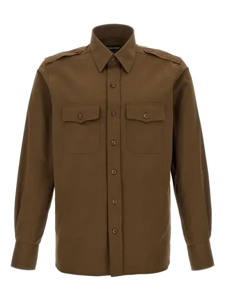 Дълго риза Tom Ford зелено