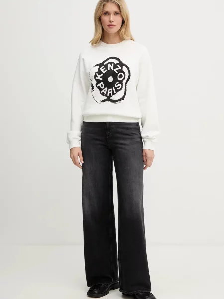 Kenzo bluza z nadrukiem biały