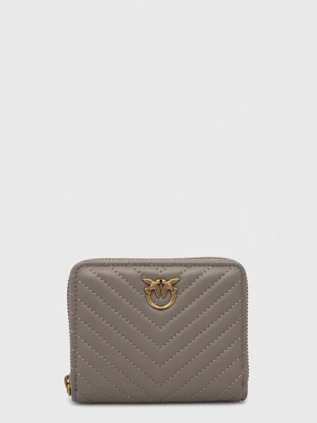 Шкіряний гаманець Pinko сірий