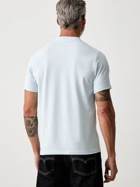 Karl Lagerfeld T-shirt basic z niebieska