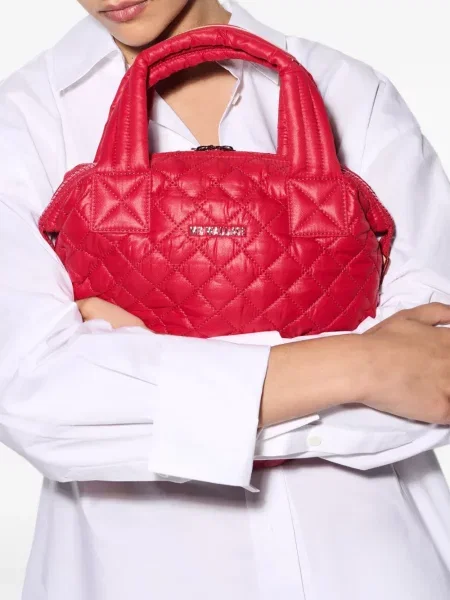 Matlasat geantă shopper Mz Wallace roșu