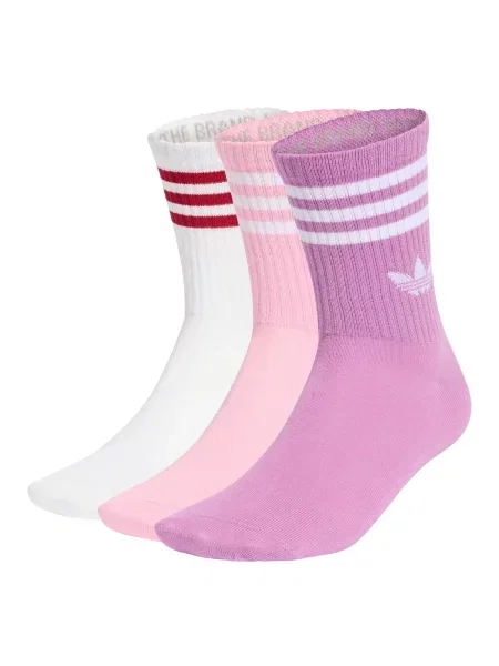 ADIDAS ORIGINALS Ponožky slivková / púdrová / červená biela