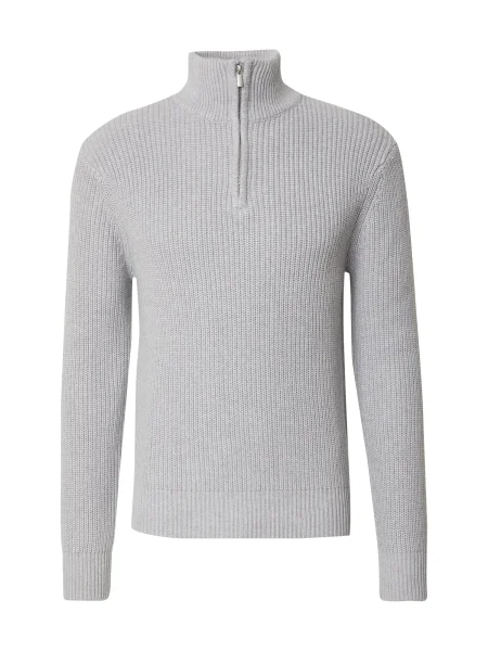 DAN FOX APPAREL Pulover Leart amestecat gri