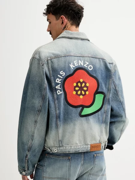 Kenzo kurtka jeansowa niebieska