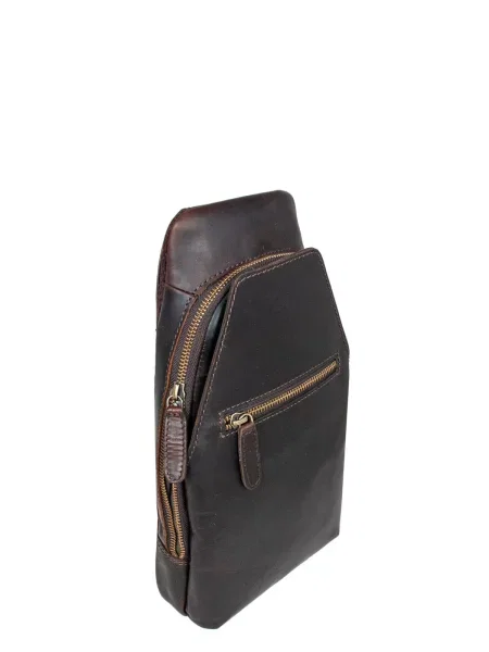 Кожаная сумка Ashwood Leather коричневая