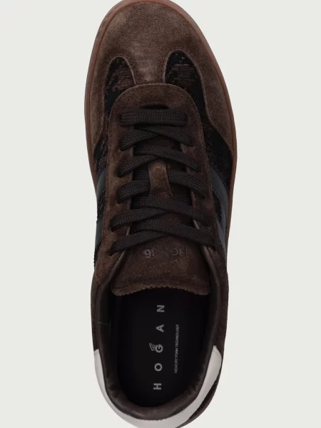 Замшевые кроссовки Hogan