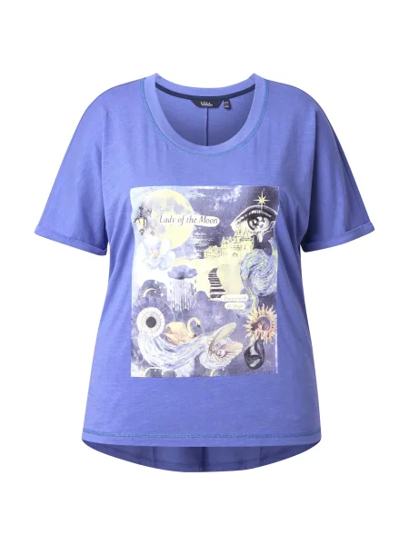 Ulla Popken Tricou fildeş / mov lavandă