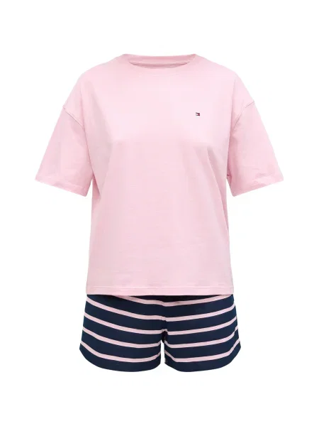 Tommy Hilfiger Underwear Kratke hlače za spanje mornarska roza