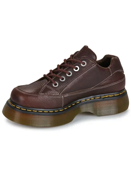 Pantofi Dr. Martens din piele cu platformă maro