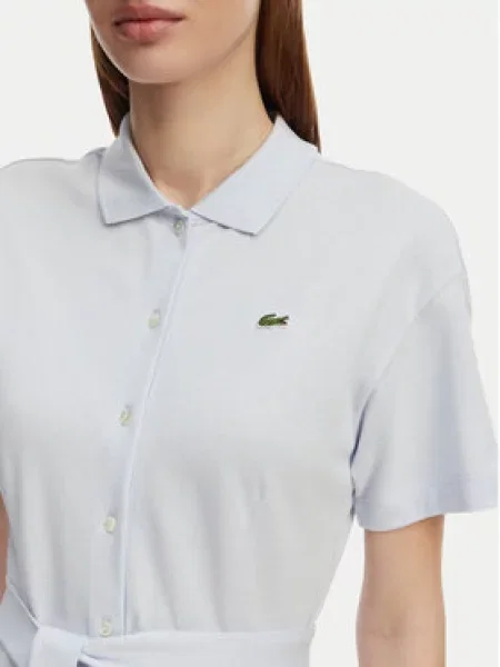 Lacoste Srajčna obleka Svetlo modra