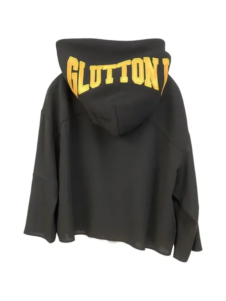 Hoodie John Richmond με δαντέλα μαύρο