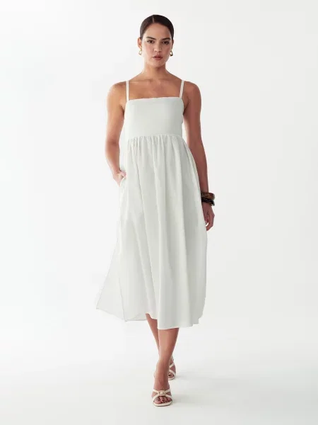 St MRLO Rochie Lanah' alb