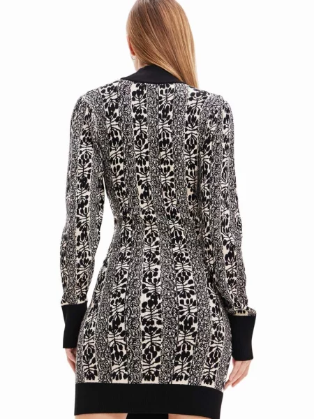 Desigual sukienka mini dopasowana czarny