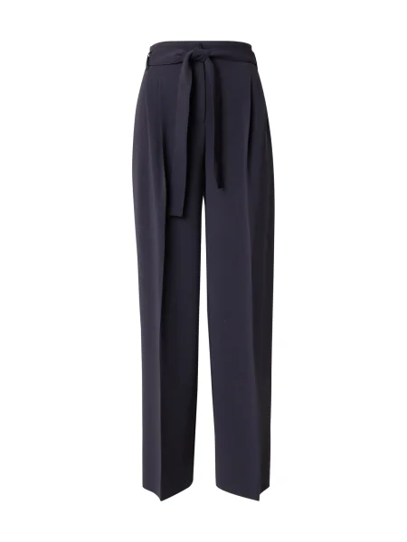 BOSS Pantaloni cu dungă Tapiana bleumarin negru