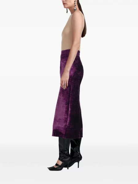 Fustă midi Maison Margiela violet