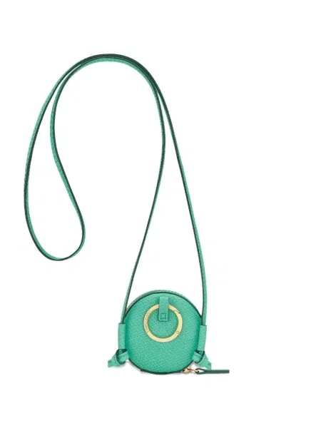 Portofel Longchamp din piele verde