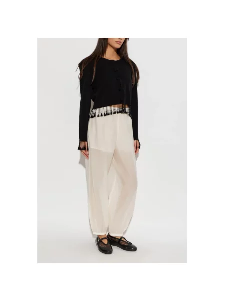 Lniany kardigan By Malene Birger czarny