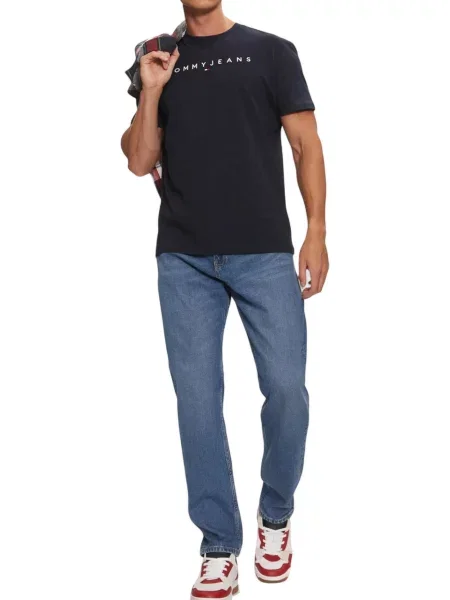 Tricou Tommy Hilfiger Jeans albastru