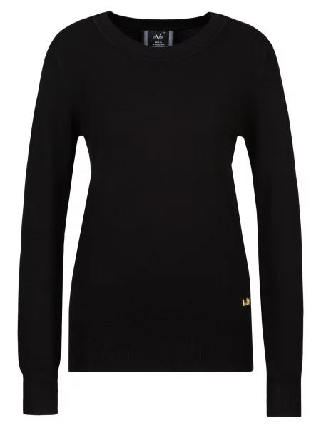 ITALIA Pulover Viola' negru