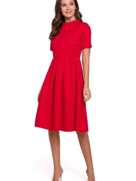 Mini obleka Makover rdeča