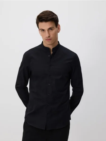 Reserved Cămașă slim fit din negru