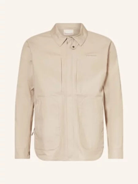Koszula Knowledgecotton Apparel beżowa