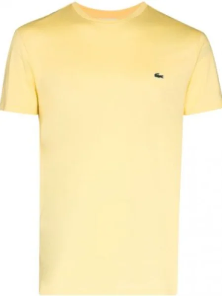 Tricou Lacoste cu autograf galben