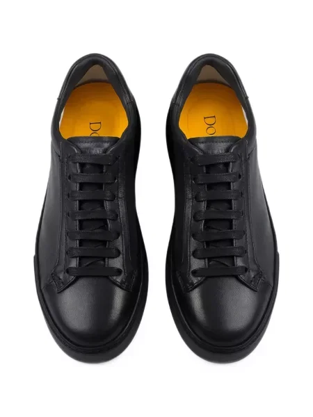 Δερμάτινα sneakers Doucal's μαύρο