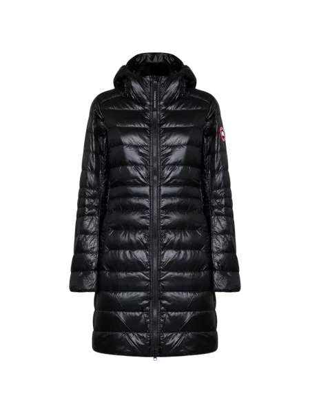 Palton Canada Goose cu glugă negru