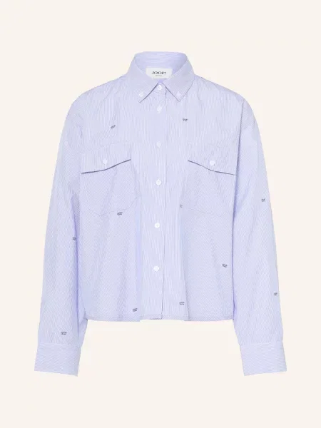 Joop! Jeans Košilová Halenka Blakely tmavě modrá bílá